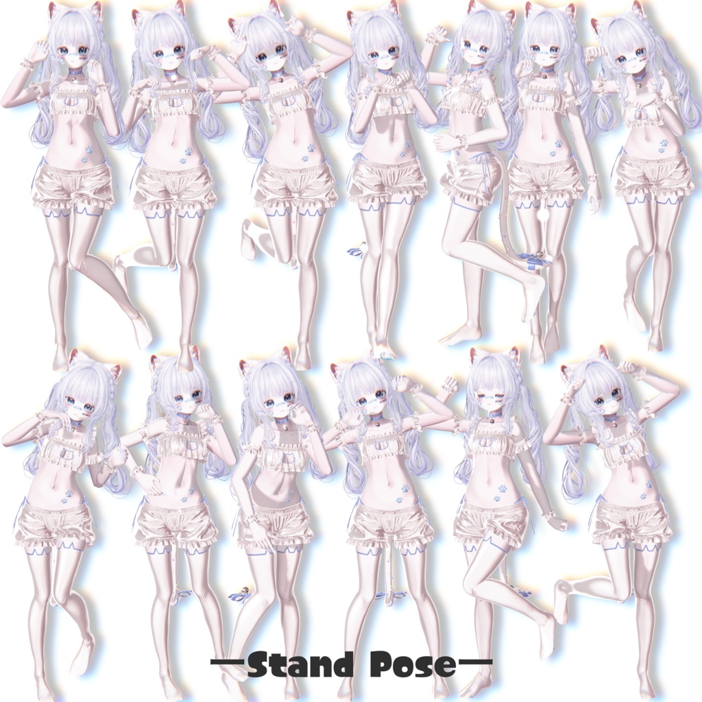 〖Free版あり〗がおにゃんPOSE40種