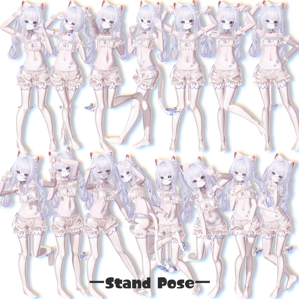 〖Free版あり〗がおにゃんPOSE40種