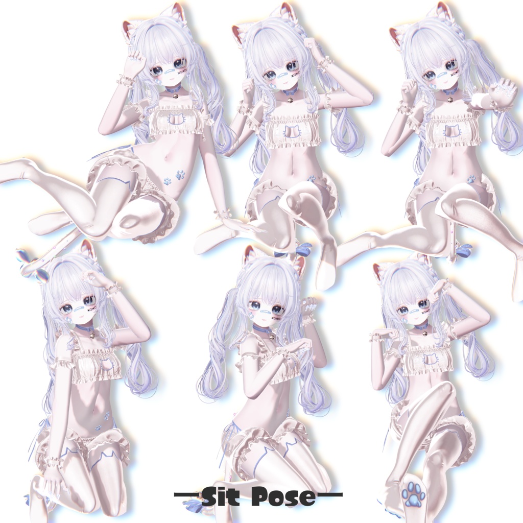 〖Free版あり〗がおにゃんPOSE40種
