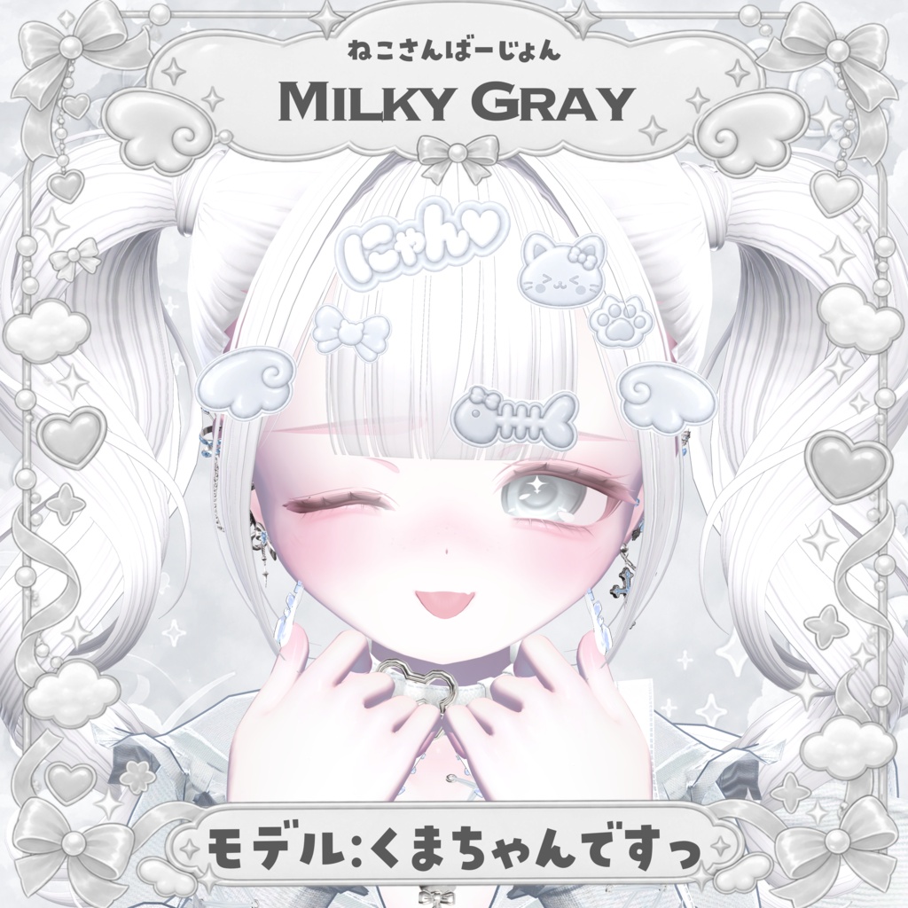 がおにゃんPINS໒꒱· ゚hairpin/hairaccessory/ヘアピン