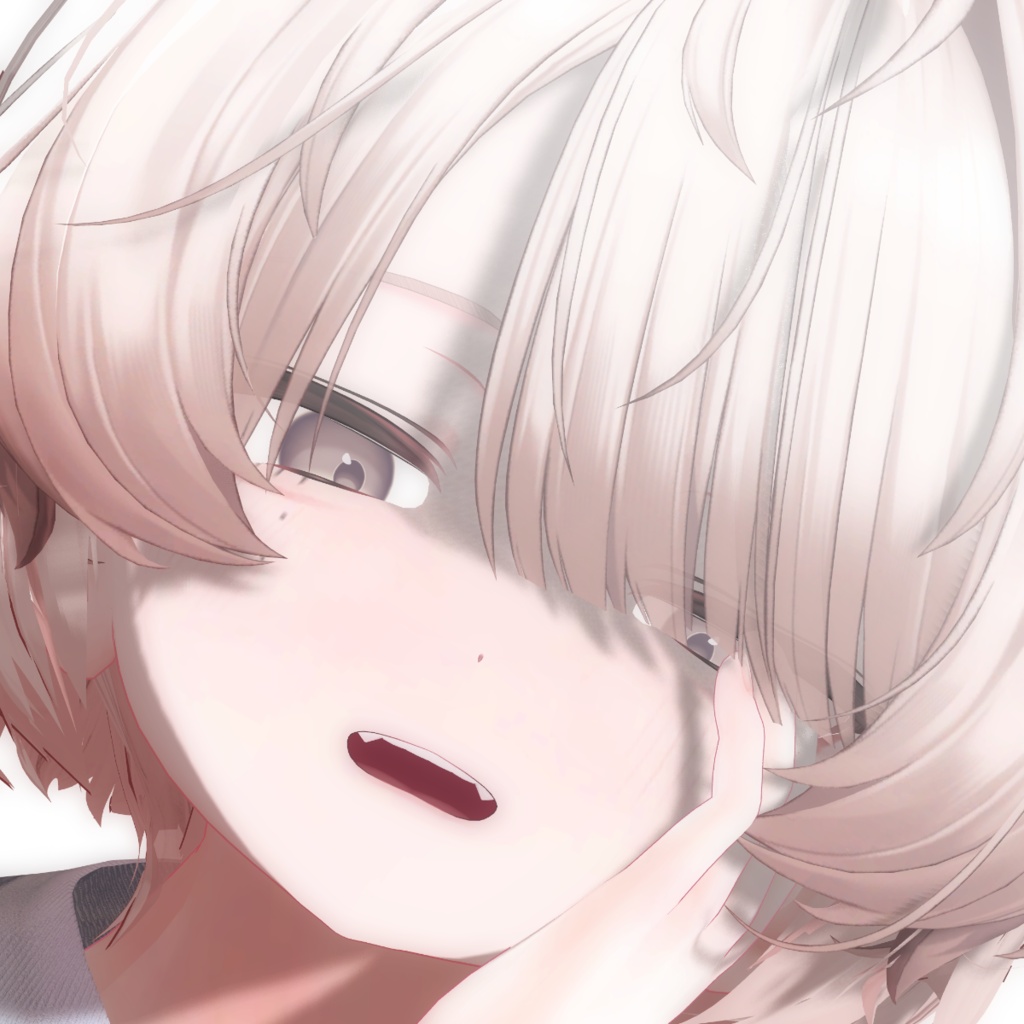 ミルフィちゃん男の子化メイク・ブレンドシェイプ/Makeup+Face Blendshape