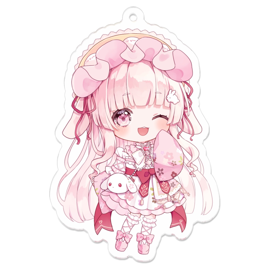 【桜花りら】アクリルキーホルダー(ウインク)
