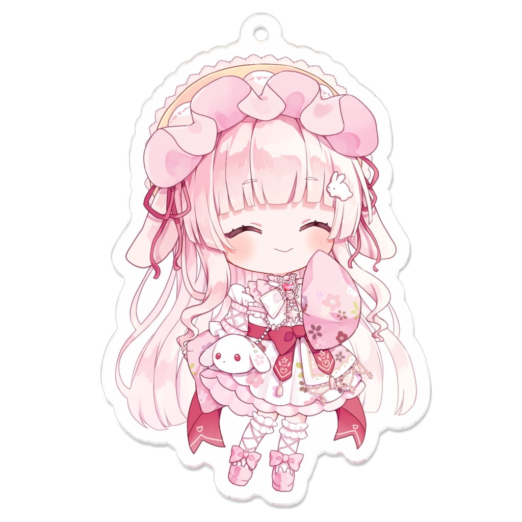 【桜花りら】アクリルキーホルダー(にっこり)