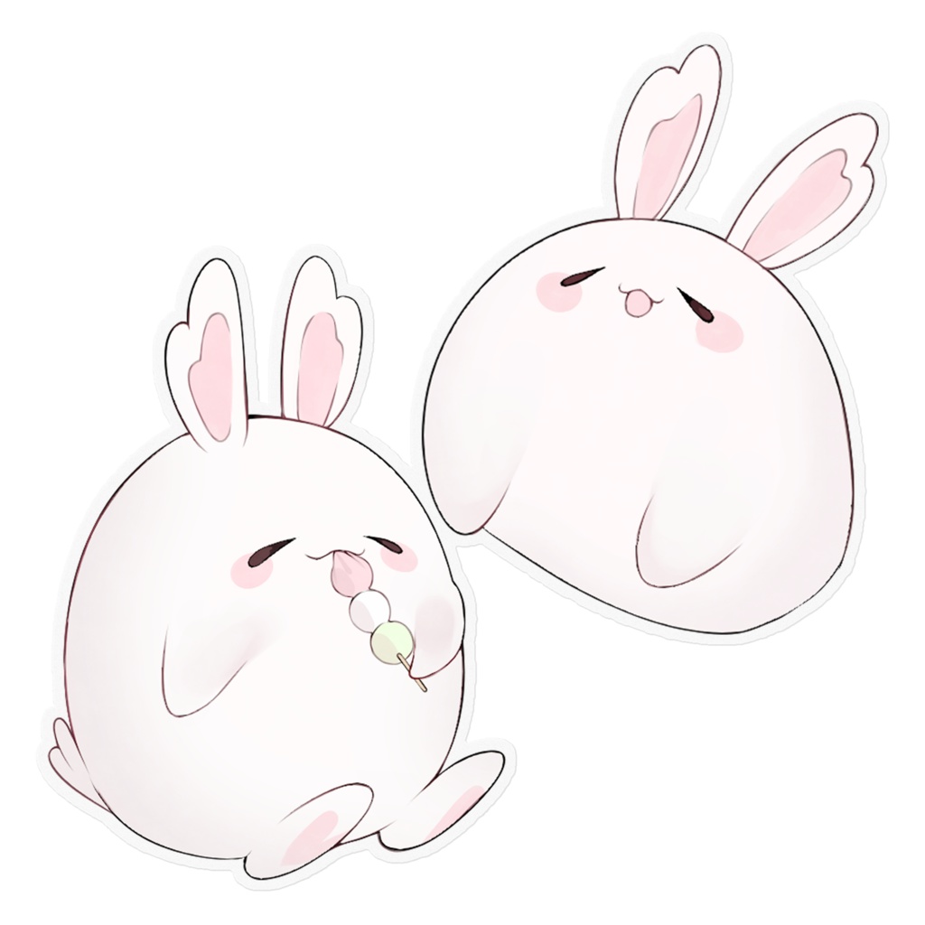 【桜花りら】ステッカー(おもちこもち)