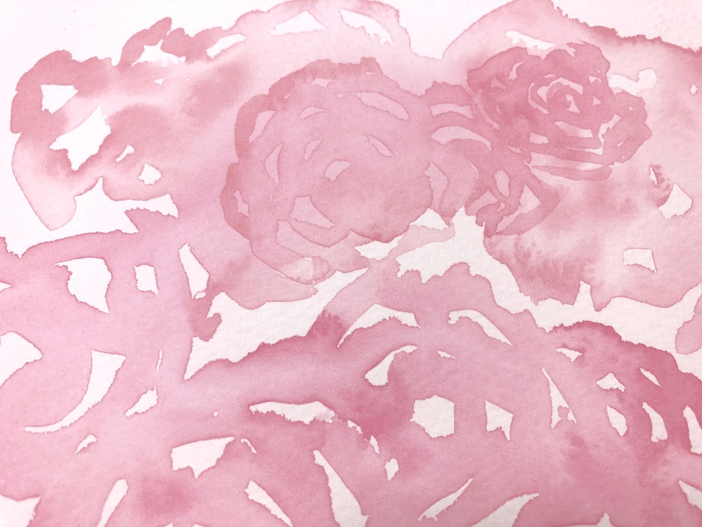 ロードクロサイト ローズピンク インカローズ ハーフパン8分目 全量 鉱物入り手作り絵の具 伸ばし屋びゃっこ Booth