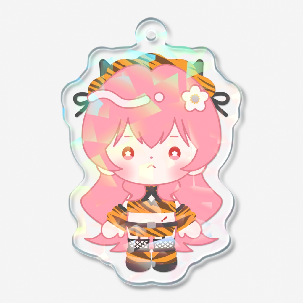 まめぬい（立ち）ホログラムアクキー