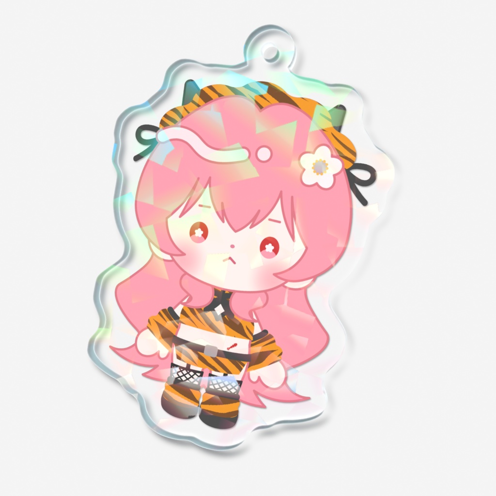 まめぬい(立ち)ホログラムアクキー