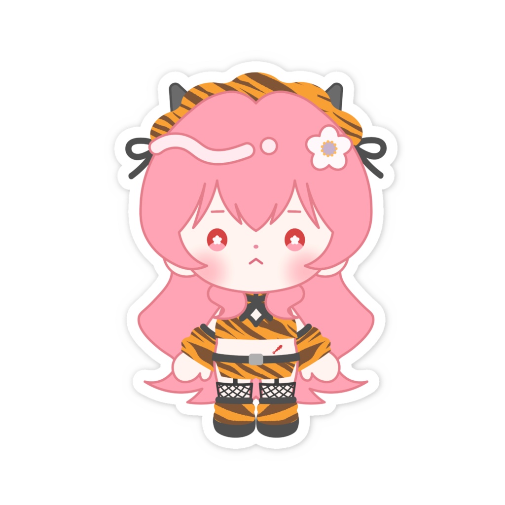 まめぬい(立ち)ステッカー