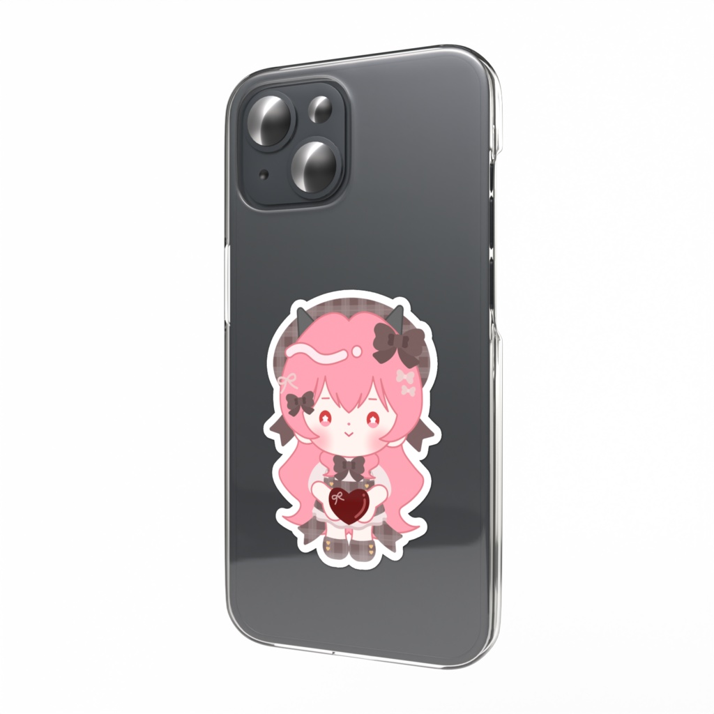 まめぬい（バレンタイン/茶）ステッカー