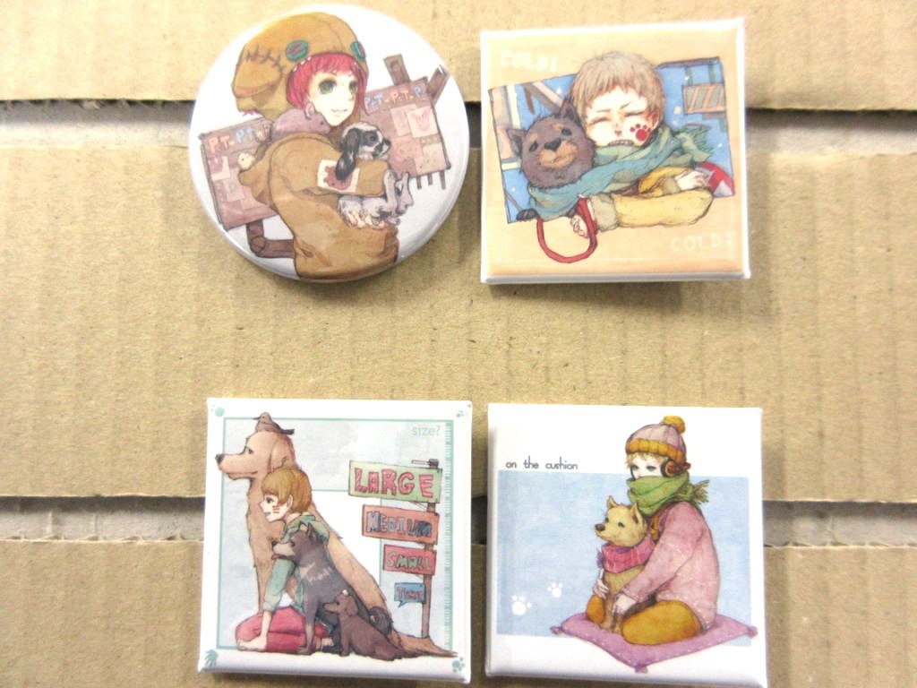 wow boy-缶バッチ