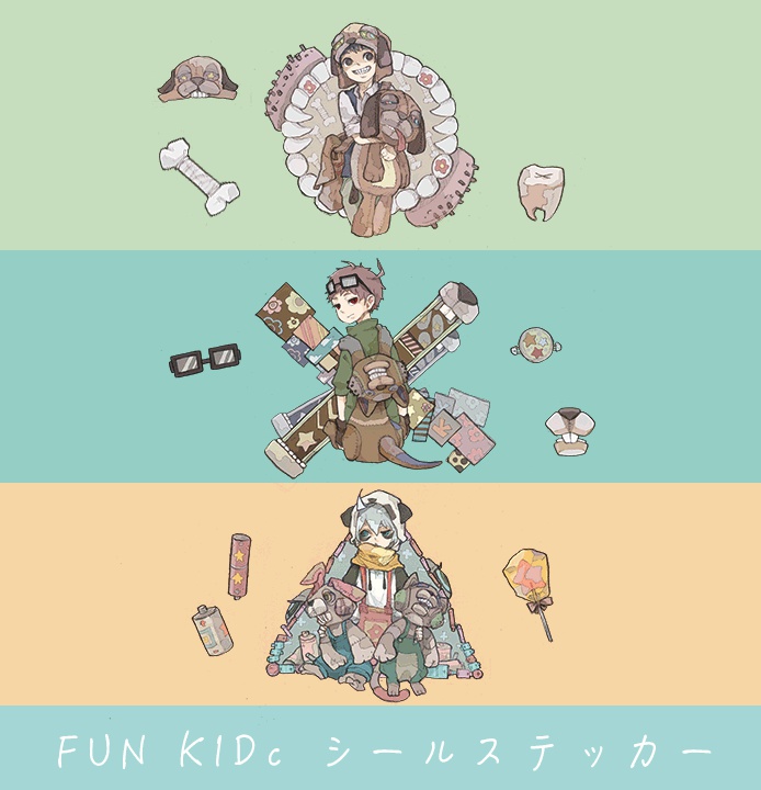 ◯×△シールステッカー