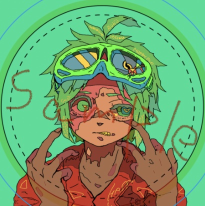 丸缶バッジ (マット