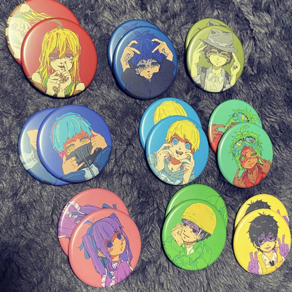 丸缶バッジ (マット