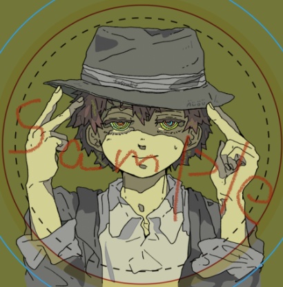 丸缶バッジ (マット