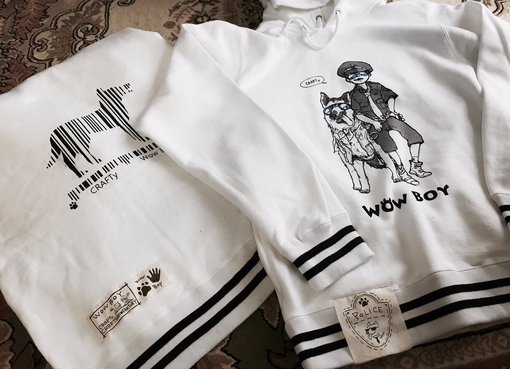 WOWBOYパーカー　ポリ犬