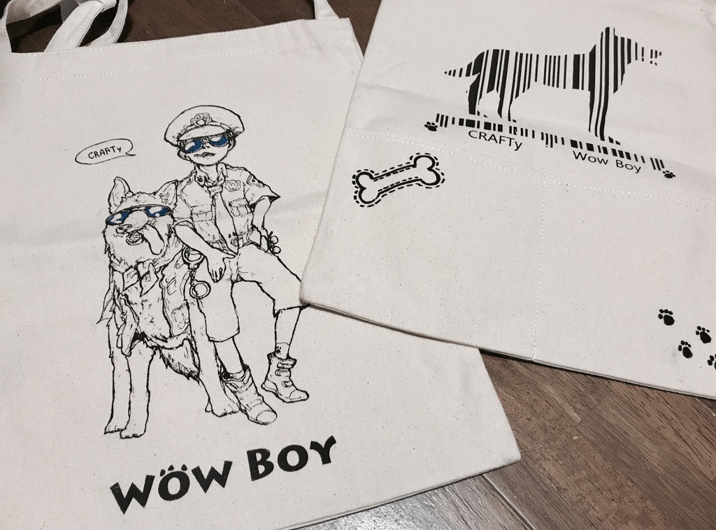 wowboy肩掛けトート-ポリ犬