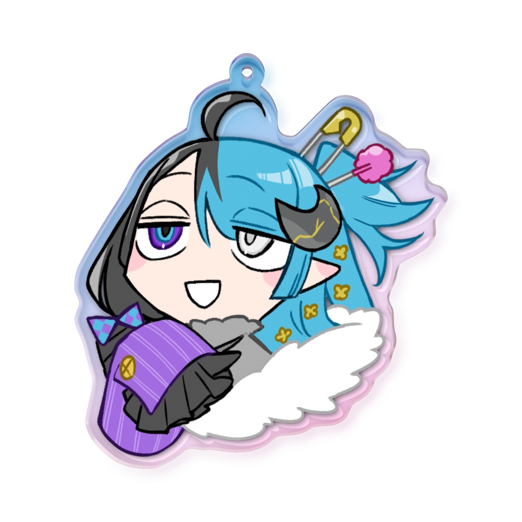 布藍ネル オーロラ アクリルキーホルダー