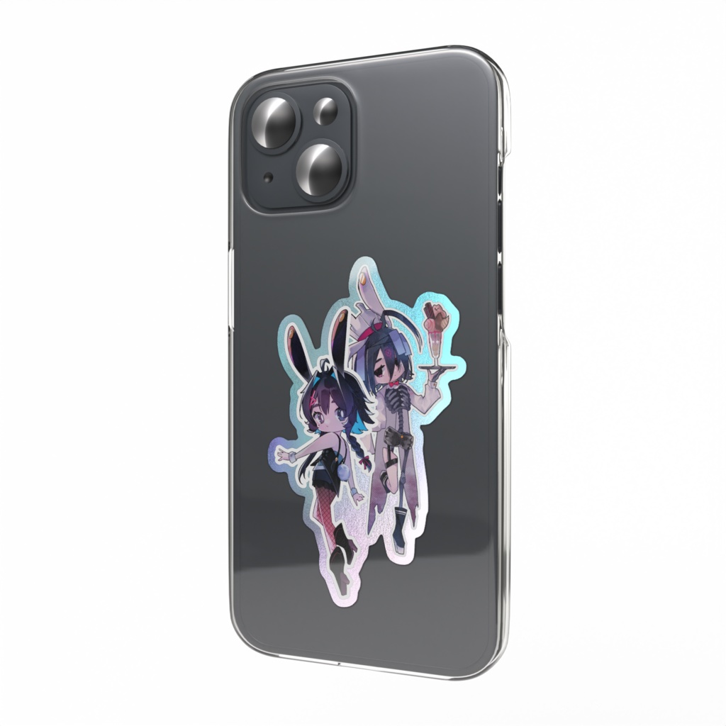 ニケとトドメ ミニバニーステッカー