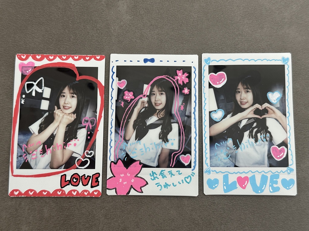 【制服チェキ】らくがきチェキ1枚＋パンフレット