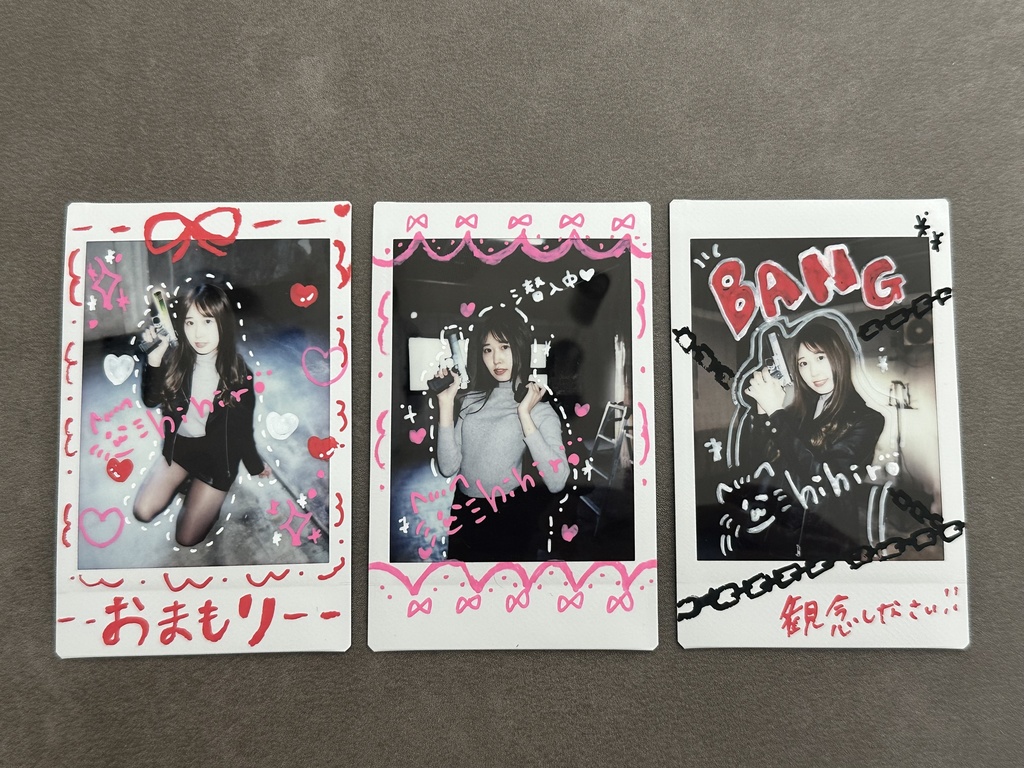 【レザーの刑事チェキ】らくがきチェキ＋パンフレット