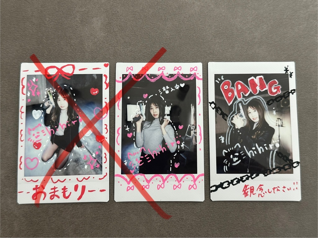 【レザーの刑事チェキ】らくがきチェキ＋パンフレット