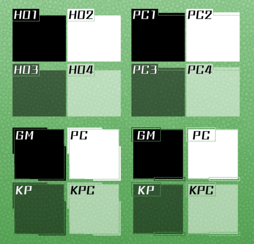 白黒の駒置き場素材