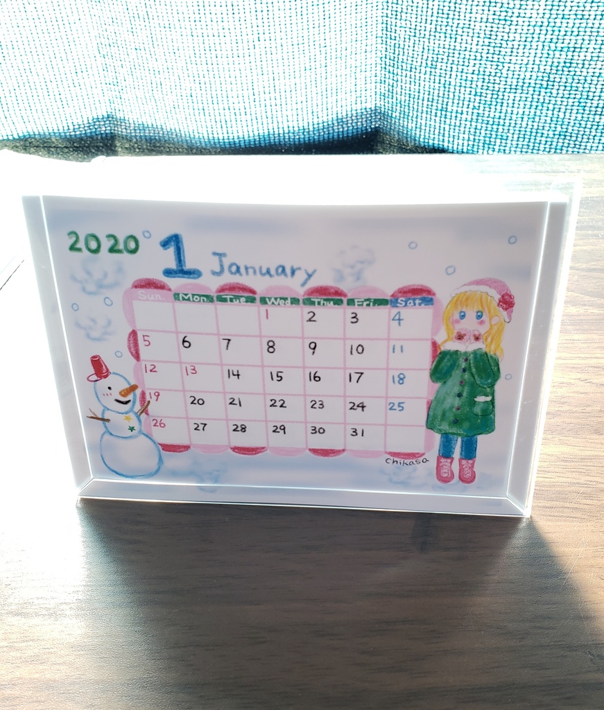 2020年　カレンダー(卓上・壁掛)