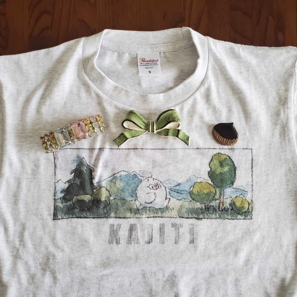 雄大な自然を闊歩するカジTシャツ