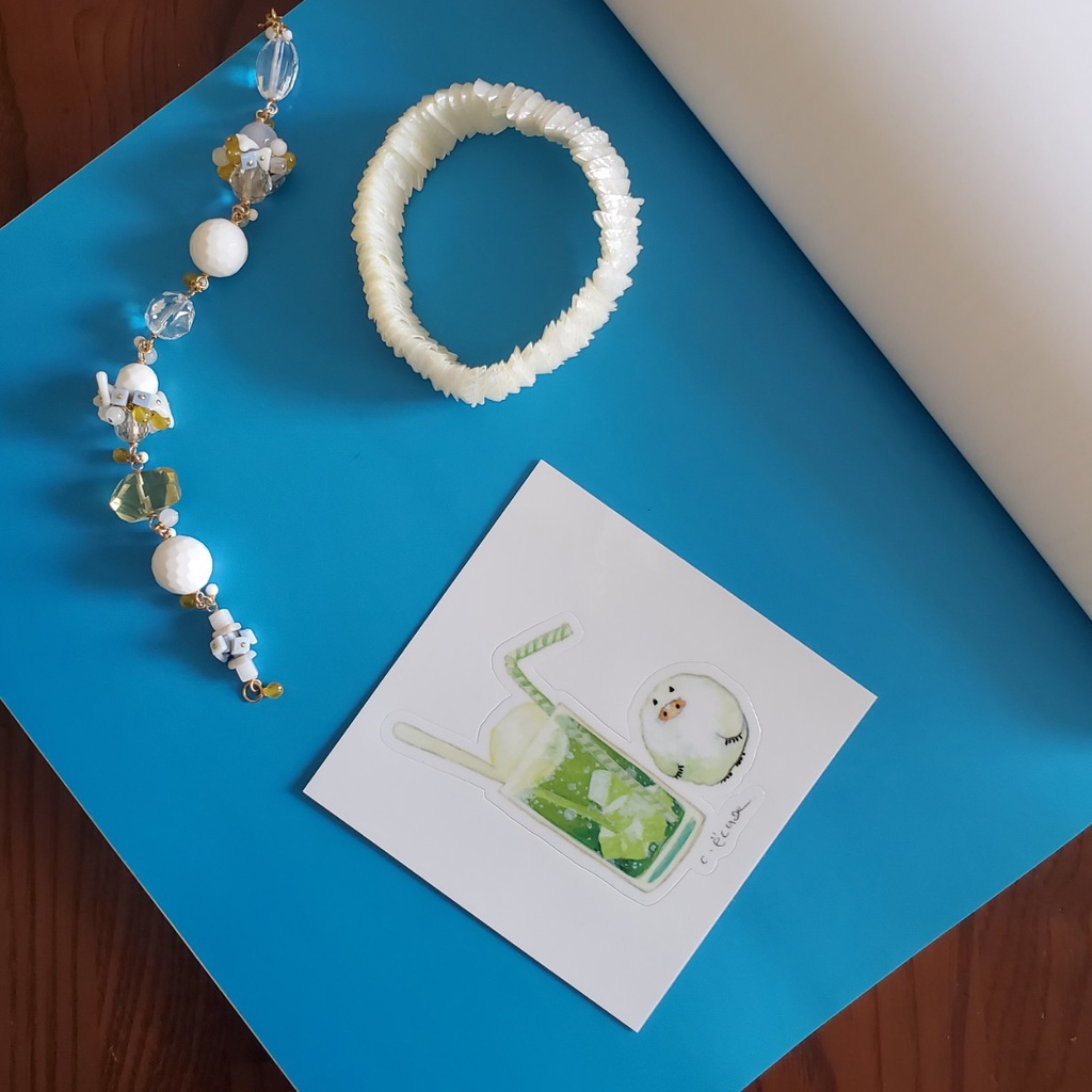 ゆめいっぱいクリームソーダカジティステッカー