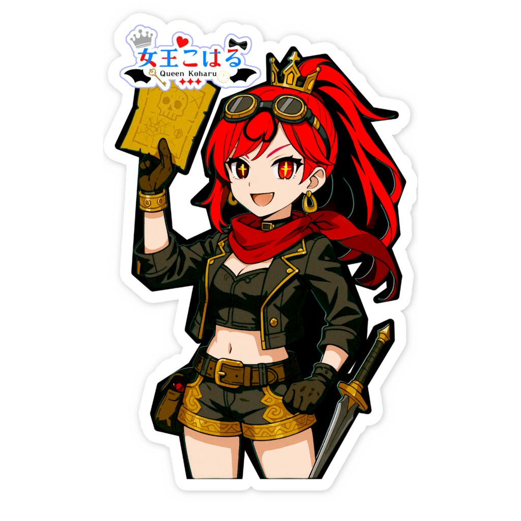 【NEW】レイダーな女王のスマホサイズステッカー
