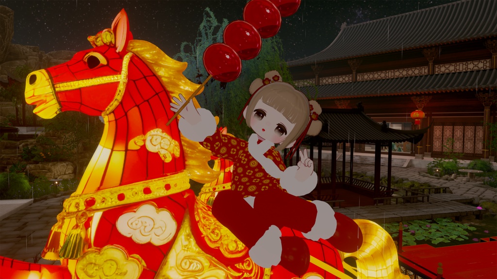 【キプフェル】Chinese Style New Year Coat for Kipfel 中華風 お正月コート