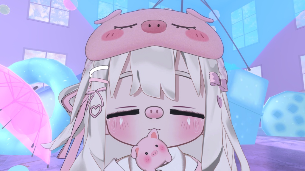 【キプフェル対応】🐷Kipfel 対応 ピンク豚ちゃん衣装テクスチャ+メイクセット/Pink Piggy Outfit Textures & Makeup for Kipfel/kipfel 粉色猪咪衣服贴图和妆容