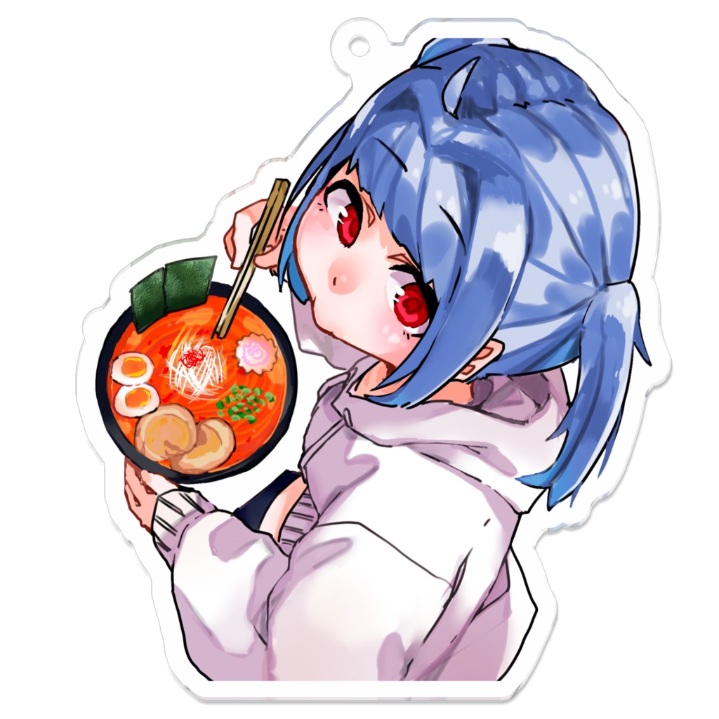 2周年記念 まこらーめん アクリルキーホルダー