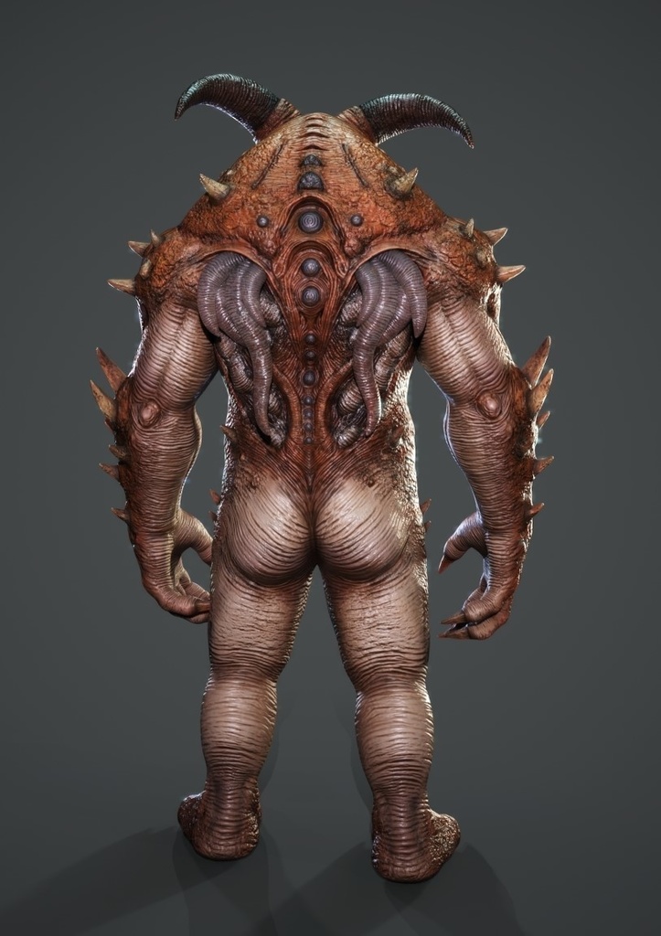 【FREE DL】オリジナル3Dモデル SlugCreature