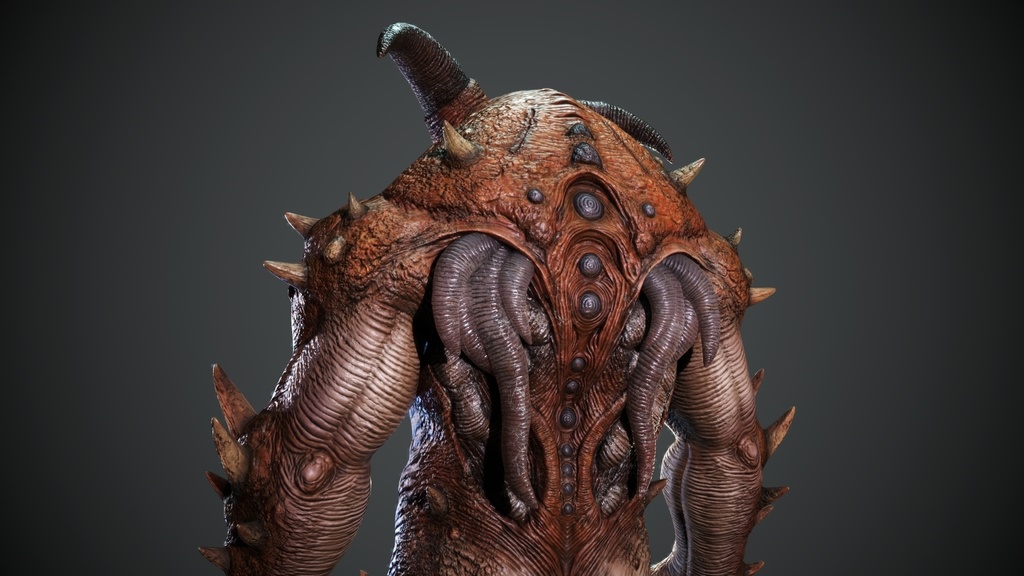 【FREE DL】オリジナル3Dモデル SlugCreature