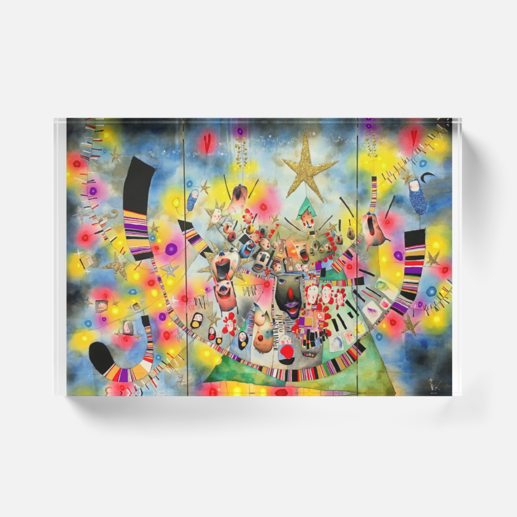 最適化Xmasツリー アクリルブロック