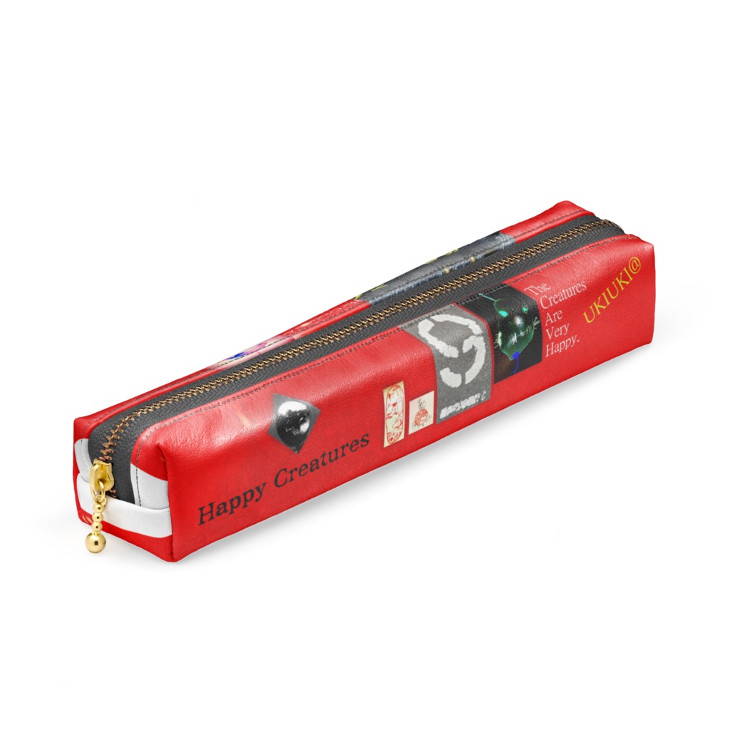 ハッピークレイチャーズ「うきうきペンケース」Red
