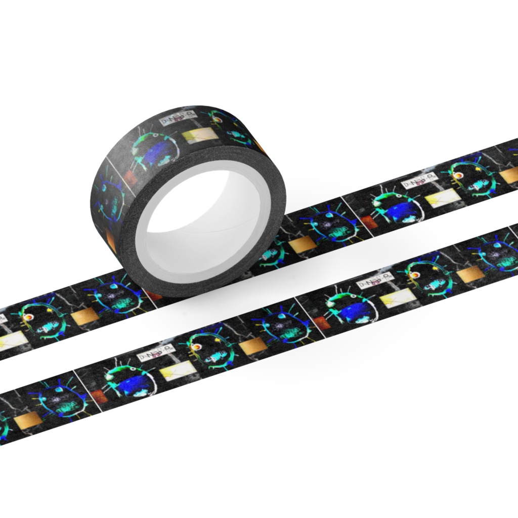 Okageたちのマスキングテープ Black