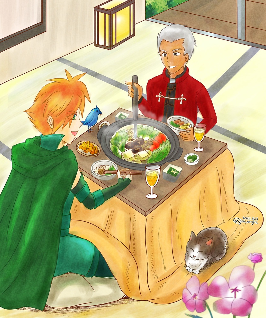 FGO Illustration エミヤ&ロビンフッド