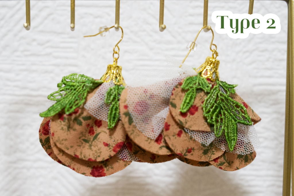 植物人間×Maison En コラボ耳飾り『植物人間』