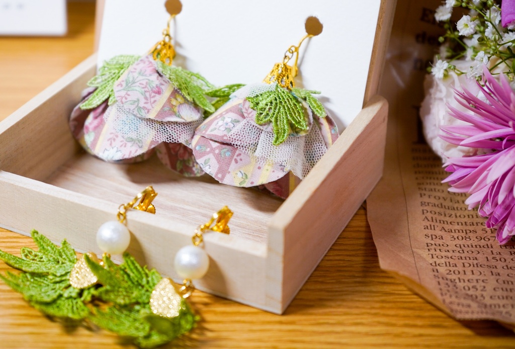 植物人間×Maison En コラボ耳飾り『植物人間』