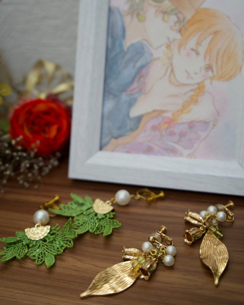 植物人間×Maison En コラボ耳飾り『スズラン』