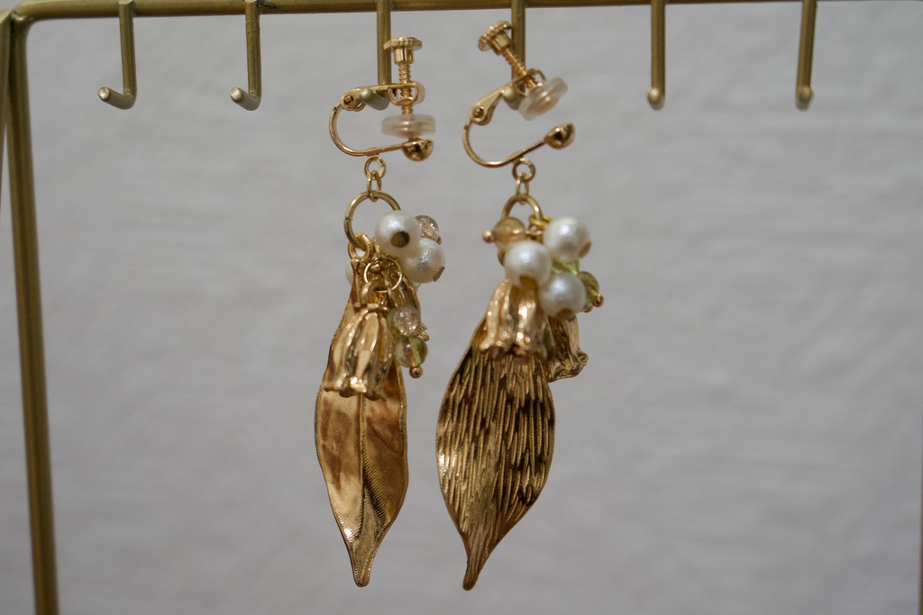 植物人間×Maison En コラボ耳飾り『スズラン』