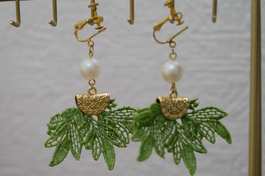 植物人間×Maison En コラボ耳飾り『セージ』