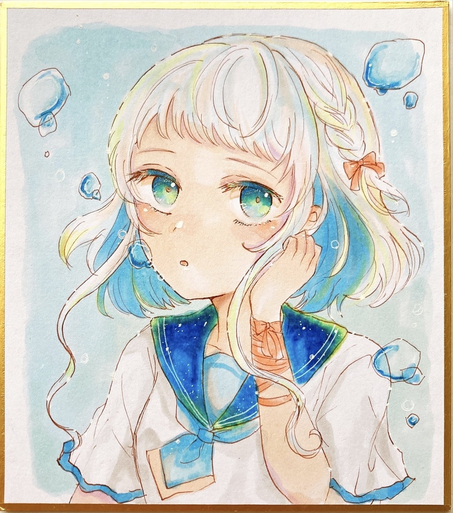 専用 手描きイラスト 3枚 オリジナル 水彩画 絵画 和装 - 美術品 ...