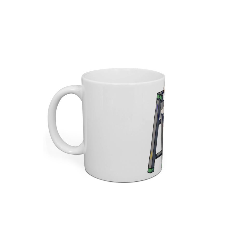 Shih Tzu on the stairs マグカップ