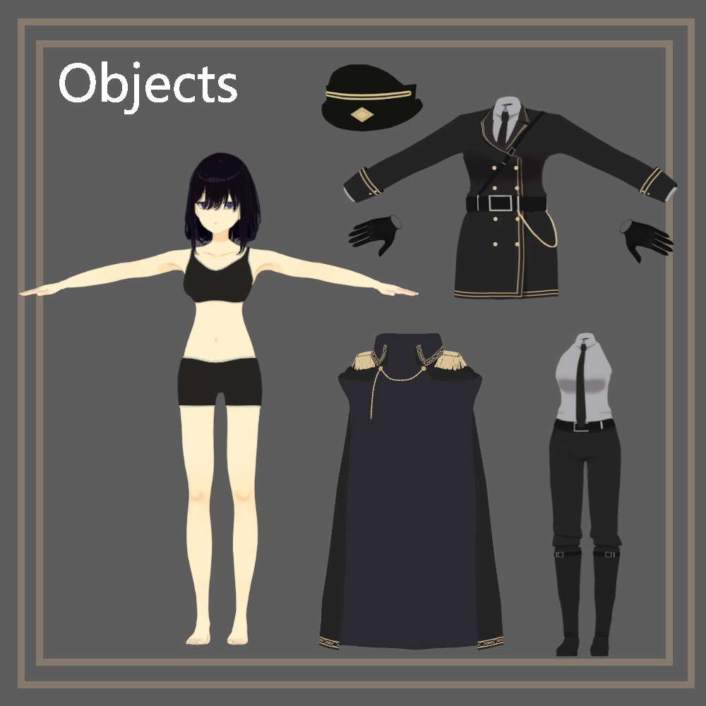 【オリジナル3Dモデル】-澪-Mio-