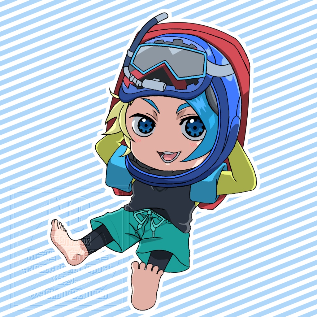 水面アクリルキーホルダー