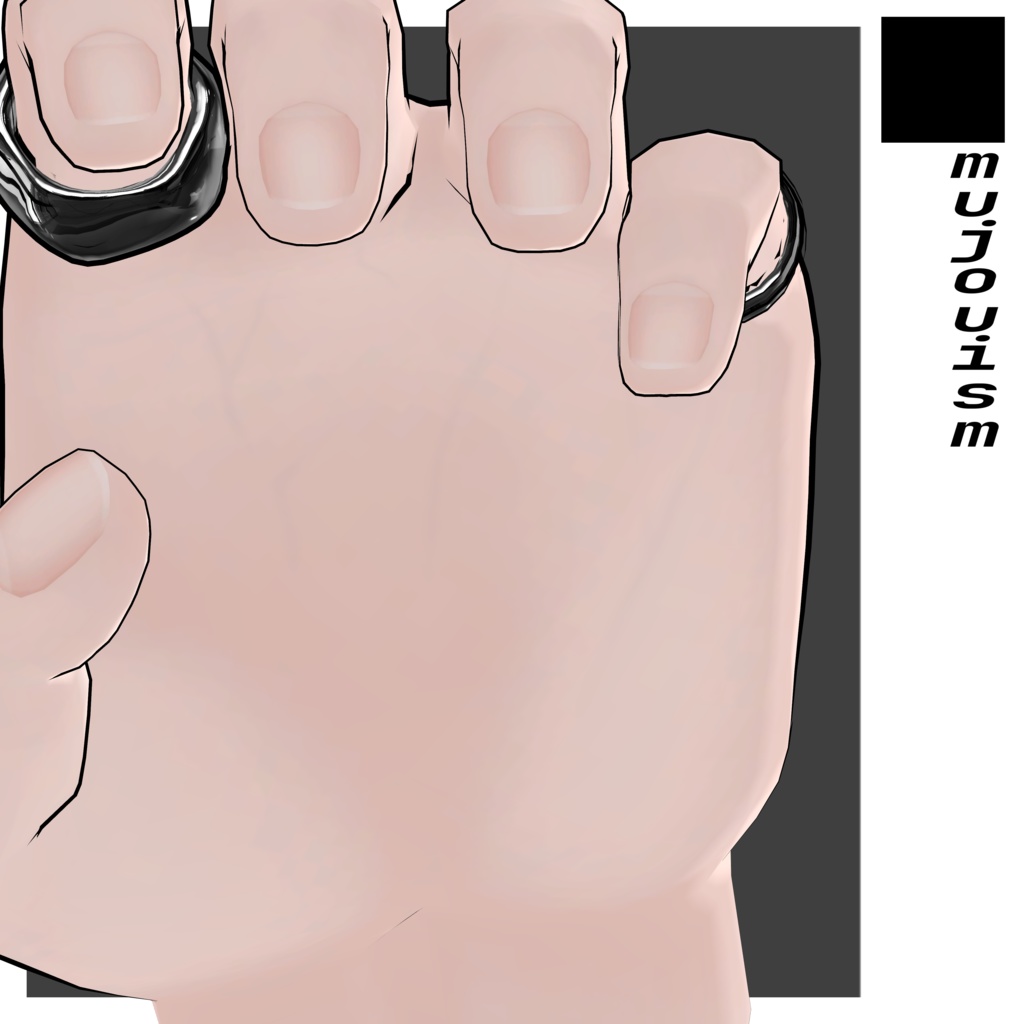 ■mujouism8【狛乃】静脈テクスチャ+ノーマルマップ