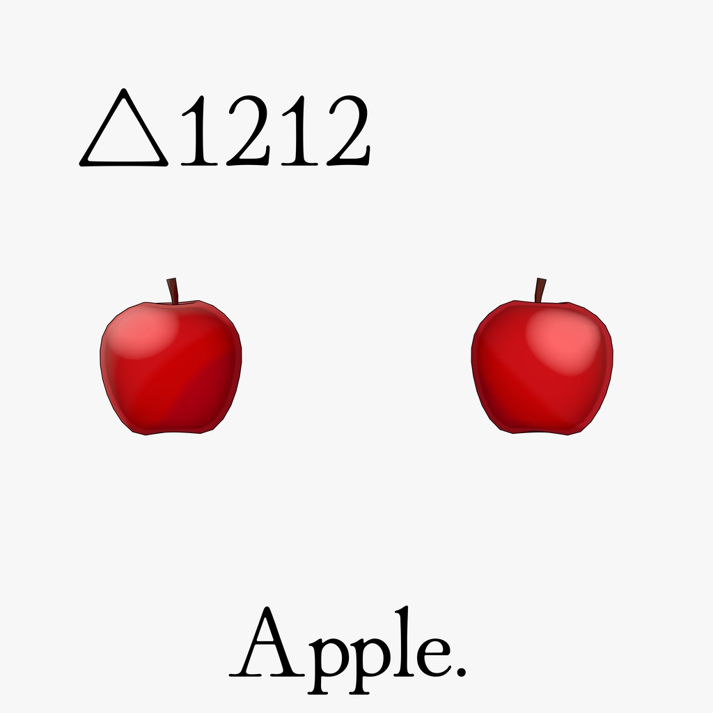 【はむ、ネコチヤン、ミニ夏水対応】Ápple On Head